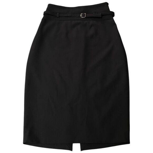 Express Tailored Pencil Skirt Sz 8 Black Knee Length Office Career Workwear - Picture 1 of 11